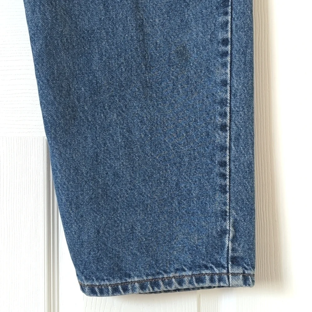 Levi's Y2K Vintage 550 Dark Wash Relaxed Fit Tapered Leg Denim Jeans 40 x 32